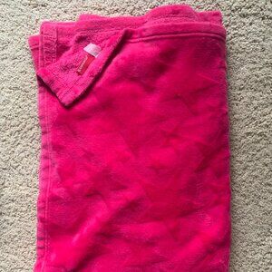 American Girl  fleece pink blanket
